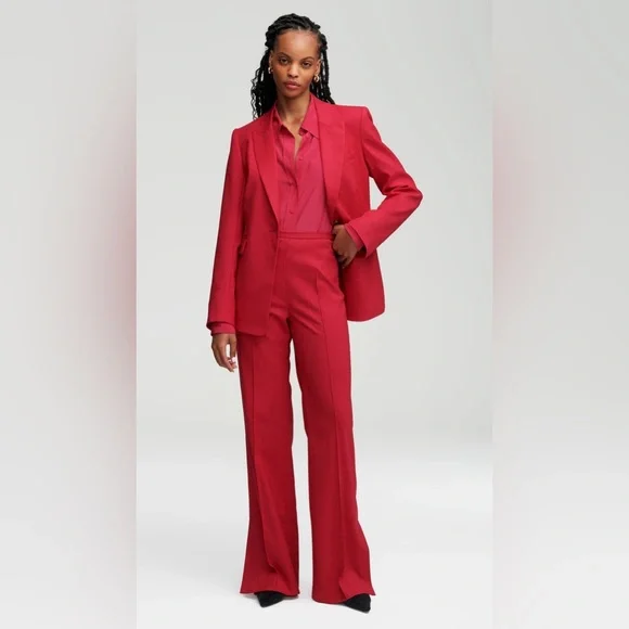 Argent Single Button Blazer in Seasonless Wool
